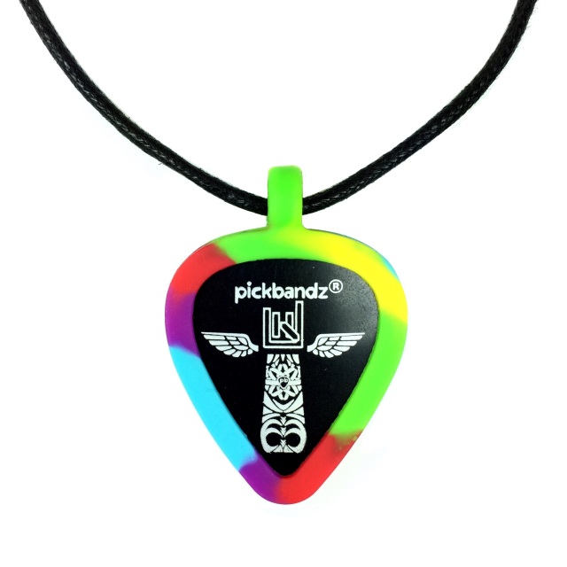 Tie Dye Pickbandz® Guitar Pick Pick Necklace ...just pop in your custom guitar picks and On!
